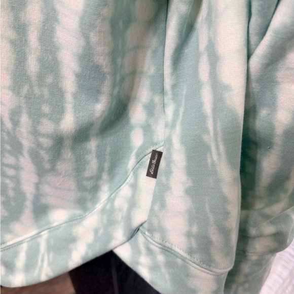 WOMEMS EDDIE BAUER GREEN VISTA CURVED HEM TOP  sz XL - Picture 3 of 4